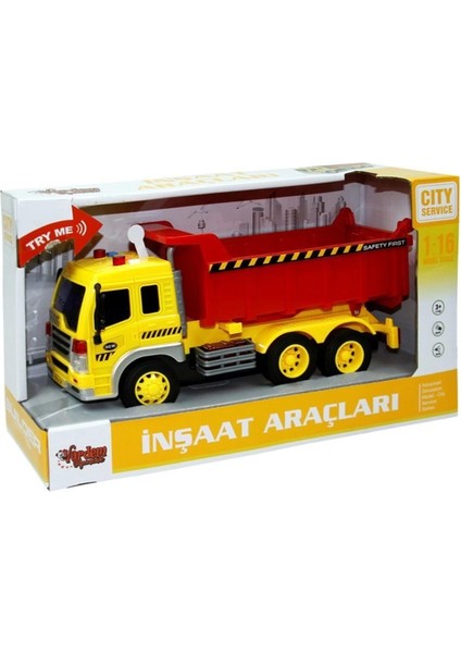 WY310B-C-D 1:16 Sürtmeli Sesli Işıklı Damperli Kamyon