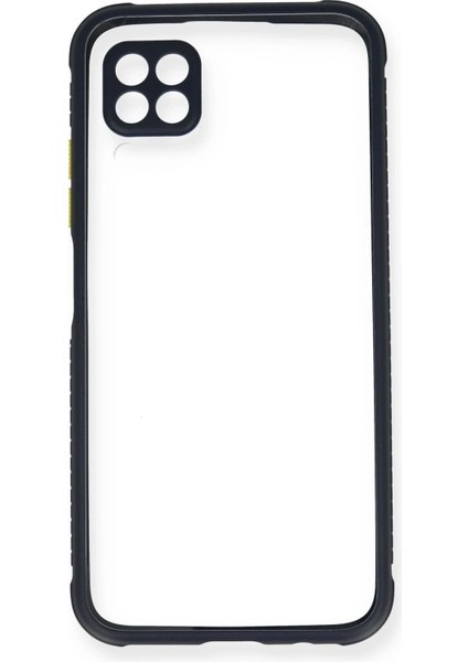 Huawei P40 Lite Kılıf Miami Şeffaf Silikon - Lacivert Bstmy