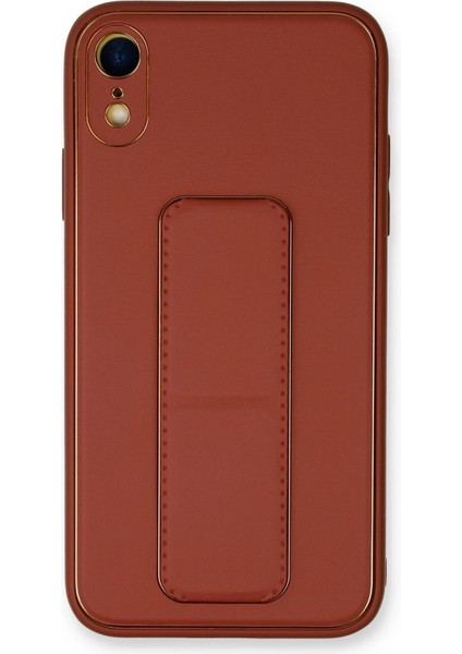 Iphone Xr Kılıf Coco Deri Standlı Kapak - Fuşya Bstmy