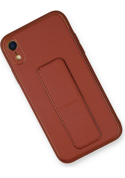 Iphone Xr Kılıf Coco Deri Standlı Kapak - Fuşya Bstmy