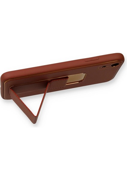 Iphone Xr Kılıf Coco Deri Standlı Kapak - Fuşya Bstmy