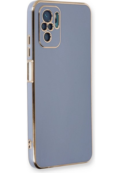 Xiaomi Redmi Note 10 Kılıf Volet Silikon - Mavi Bstmy