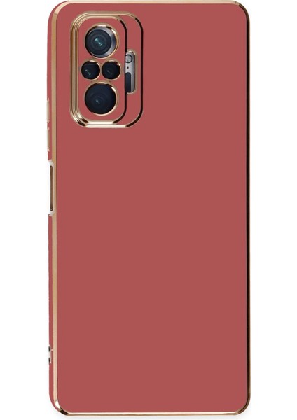 Xiaomi Redmi Note 10 Pro Kılıf Volet Silikon - Kırmızı Bstmy