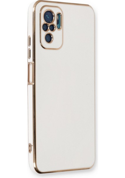 Xiaomi Redmi Note 10 Kılıf Volet Silikon - Beyaz Bstmy