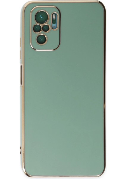 Xiaomi Redmi Note 10 Kılıf Volet Silikon - Açık Yeşil Bstmy