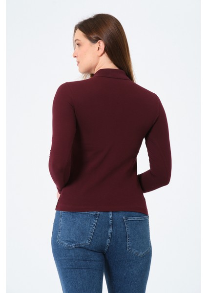 kadın Regular Fit Polo Yaka T-Shirt indirimleri