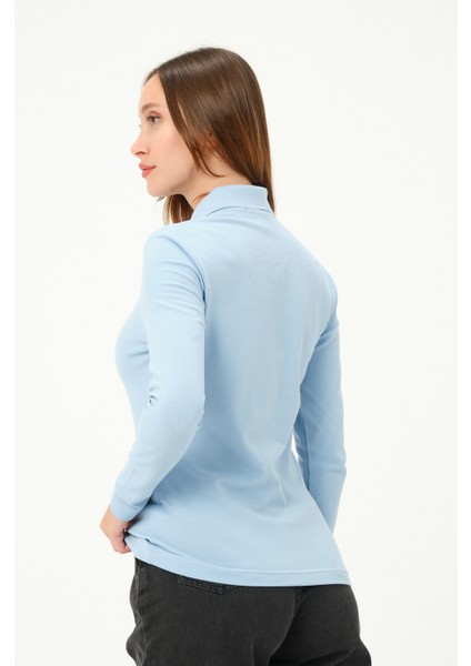kadın Regular Fit Polo Yaka T-Shirt fırsatları