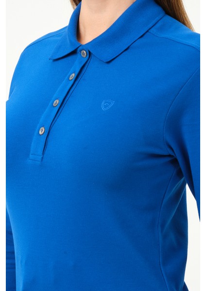 kadın Regular Fit Polo Yaka T-Shirt