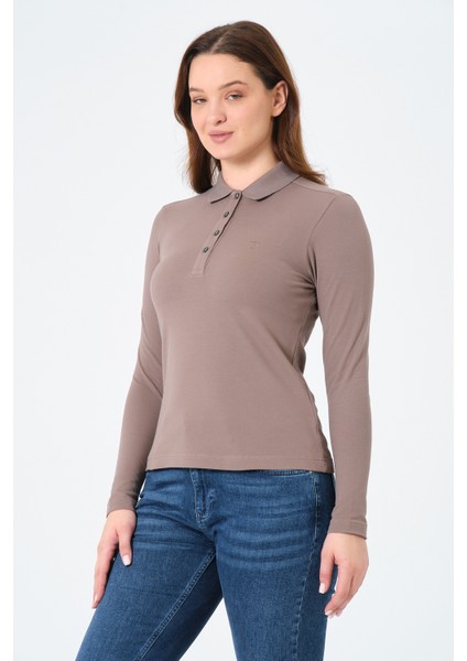 kadın Regular Fit Polo Yaka T-Shirt fiyatları