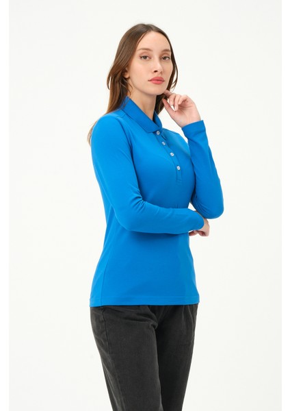kadın Regular Fit Polo Yaka T-Shirt fiyatları