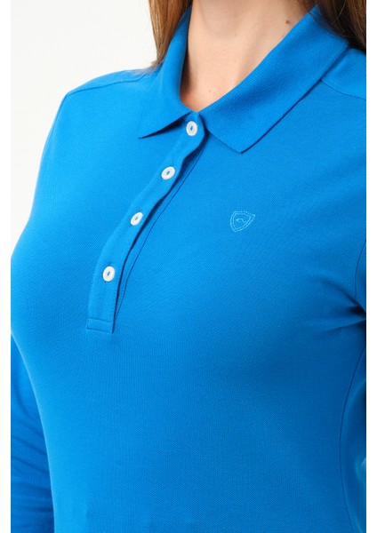 kadın Regular Fit Polo Yaka T-Shirt fırsatları