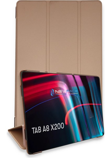 Samsung Galaxy X200 Tab A8 10.5 Kılıf Tablet Smart Kılıf - Rose Gold Bstmy