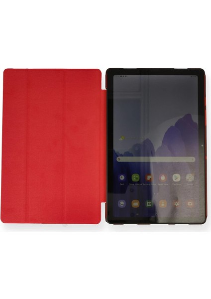Samsung Galaxy X200 Tab A8 10.5 Kılıf Tablet Smart Kılıf - Kırmızı Bstmy