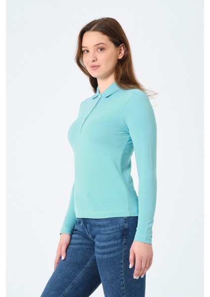 kadın Regular Fit Polo Yaka T-Shirt fırsatları
