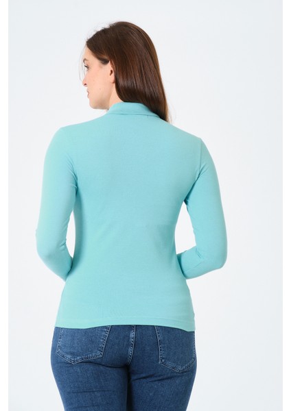 kadın Regular Fit Polo Yaka T-Shirt indirimleri