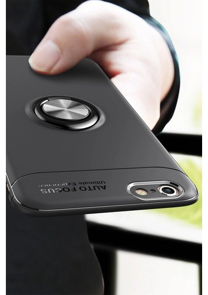 Iphone 6 Kılıf Range Yüzüklü Silikon - Kırmızı Bstmy