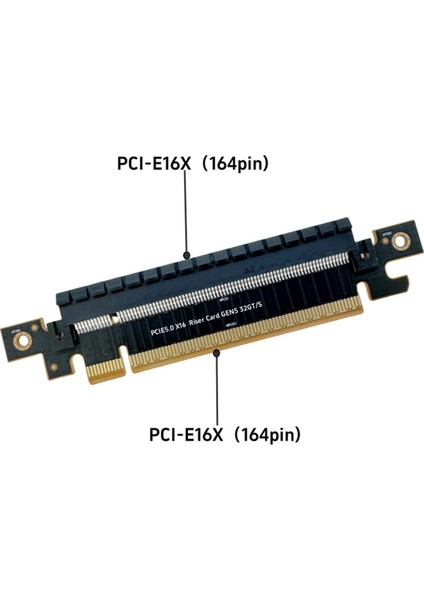 Pcıe5.0 X16 Yükseltici Kart Gen5 32GT/S Pcı-E 5.0 X16 Adaptör Kartı Pcı-E'den Pcı-E 16X Yüksek Hızlı Pcıe X16 Dönüştürücü Adaptör (Yurt Dışından)