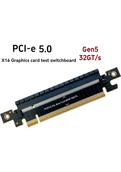 Pcıe5.0 X16 Yükseltici Kart Gen5 32GT/S Pcı-E 5.0 X16 Adaptör Kartı Pcı-E'den Pcı-E 16X Yüksek Hızlı Pcıe X16 Dönüştürücü Adaptör (Yurt Dışından)