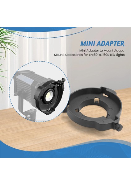 Mini Bowens Adaptörü Bowens Montajına Ulanzi Yongnuo YN150 YN150S LED Işıkları Için Bowens Montaj Aksesuarlarını Uyarlayın (Yurt Dışından)