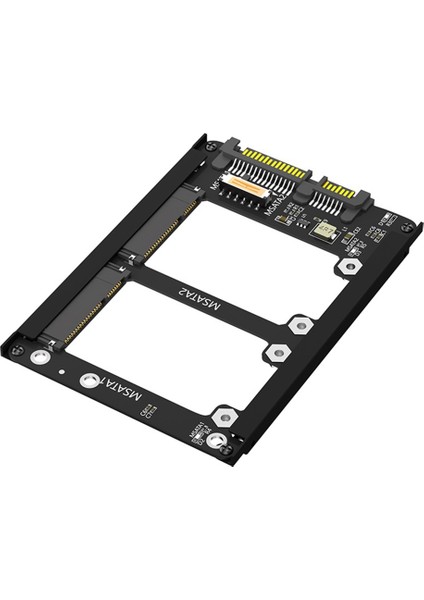Çerçeve Braketli Çift Msata Ssd'den 2.5 Inç Sata Iıı'e - Msata Ssd'yi 7 mm 2.5 Inç Sata Sürücüsü Olarak Tutun (Yurt Dışından)