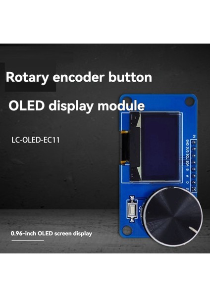 0.96 Inç OLED Ekran Modülü Düğmeli EC11 Döner Kodlayıcı Iıc Arayüzü LCD Ekran (Yurt Dışından)