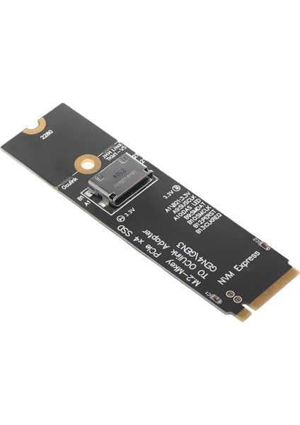 M.2-M Anahtar Pcıe X4 Ssd'den U.2 Oculink SFF-8612 Adaptör Kartı 2,5 Inç Nvme U.2(Sff 8639)SSD Pcı-E Ngff Yükseltici Kartı (Yurt Dışından)