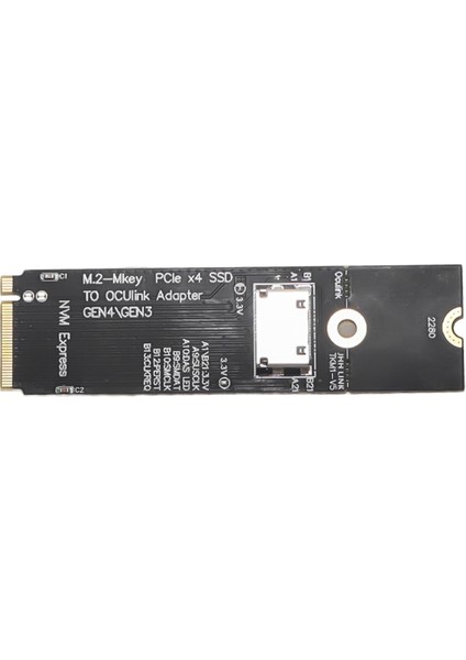 M.2-M Anahtar Pcıe X4 Ssd'den U.2 Oculink SFF-8612 Adaptör Kartı 2,5 Inç Nvme U.2(Sff 8639)SSD Pcı-E Ngff Yükseltici Kartı (Yurt Dışından)