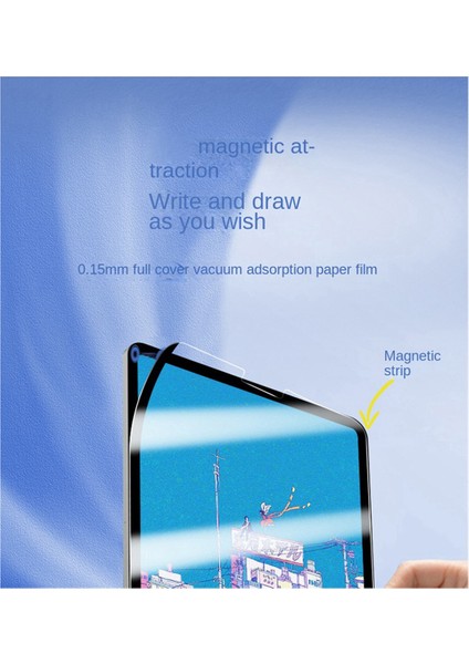 iPad Pro 11 Inç Için Kağıt Manyetik Ekran Koruyucu Çıkarılabilir Manyetik Film iPad Pro Ekran Koruyucuları (Yurt Dışından)