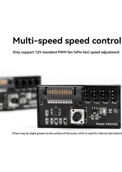 Pwm Fan Hız Kontrolörü Yüksek Güç Sata Dc Güç 4pin Fan Regülatörü Nas Sunucusu Fan Hız Kontrolü 4 Yollu Pwm Fan Regülatörü (Yurt Dışından)