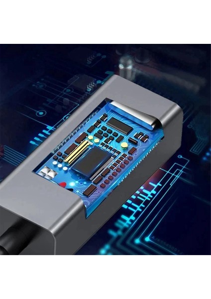 Type-C - Ethernet Adaptörü Type-C - RJ45 Arayüz Dönüştürücü Her Türlü Dizüstü Bilgisayar Için Gümüş (Yurt Dışından)
