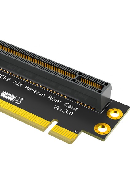 Pcı-E 16X 3.0 90 Derece Ters Erkekten Dişi Yükseltici Kart 2u Sunucu Için (Kurulum Yönü Cpu'ya Doğru) (Yurt Dışından)