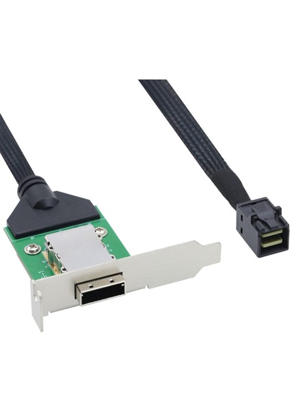Harici Mini Sas Hd SFF-8088 26P Pcba Dişi Adaptörü Düşük Profilli Braket ile Sas SFF-8643 12GBPS Harici 100-OHM B (Yurt Dışından)