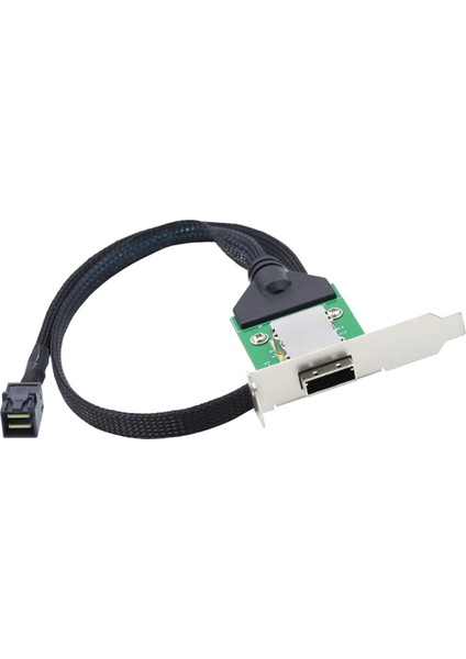 Harici Mini Sas Hd SFF-8088 26P Pcba Dişi Adaptörü Düşük Profilli Braket ile Sas SFF-8643 12GBPS Harici 100-OHM B (Yurt Dışından)