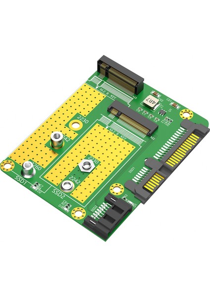 Çift M.2(Ngff) Ssd'den Çift Sata3 Adaptör Kartına (Yurt Dışından)