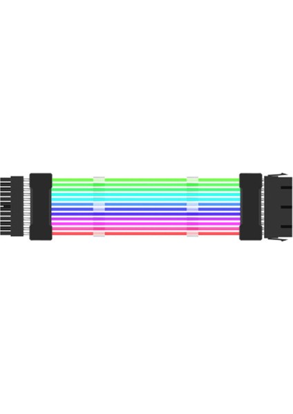 Argb Güç Kaynağı Uzatma Kablosu 24PIN Kablo Anakart Rgb Uzatma Kablosu Bilgisayar Için (Yurt Dışından)
