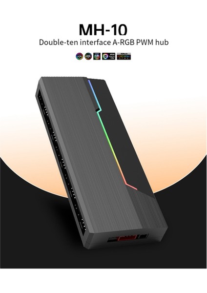 MH-10ARGB Kontrol Cihazı Çift 10-Bit Kablosuz Kontrol Cihazı, Pwm Sıcaklık Kontrolünü Shenguang On Portlu Hub ile Senkronize Edebilir (Yurt Dışından)
