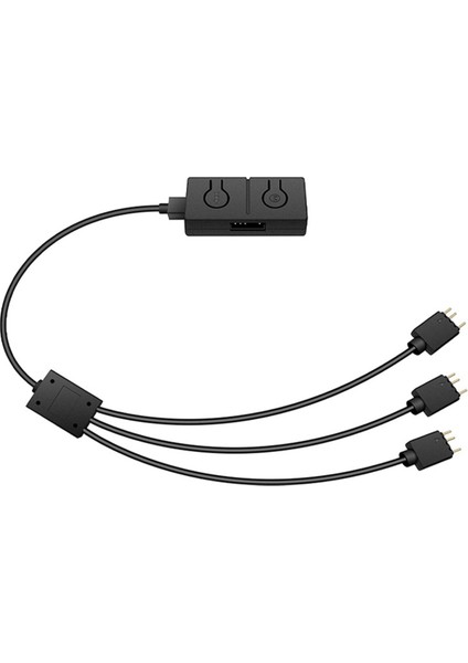 5V/3PIN Add-Rgb'den 12V/4PIN'E 3 Yollu Ayırıcılı Adaptör 5V Argb'den 12V Rgb'ye Dönüştürücü Anakartla Senkronize (Yurt Dışından)