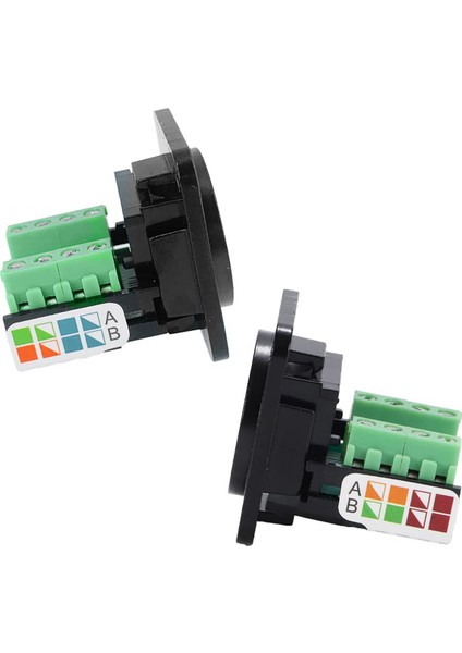 5 Adet RJ45 Dişi Panel Montajlı Vida Terminali Adaptörü, D Tipi RJ45 8P8C Dişi - 8 Pin Terminali (Yurt Dışından) fırsatları