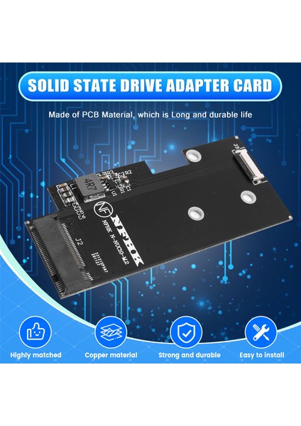 Katı Hal Sürücü Adaptör Kartı Mını Pcıe'den Msata SSD Adaptör Kartı Intel NUC10I3FNB NUC10I5FNB NUC10I7FNB Için (Yurt Dışından)