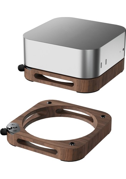 2024 Mac Mini M4/m4 Pro Için Masaüstü Taban Standı Havalı Stand Harici Anahtar Düğmesi Yükseltilmiş Toz Geçirmez Tasarım Pc Tutucu (Yurt Dışından)
