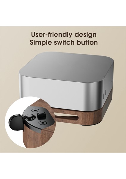2024 Mac Mini M4/m4 Pro Için Masaüstü Taban Standı Havalı Stand Harici Anahtar Düğmesi Yükseltilmiş Toz Geçirmez Tasarım Pc Tutucu (Yurt Dışından)