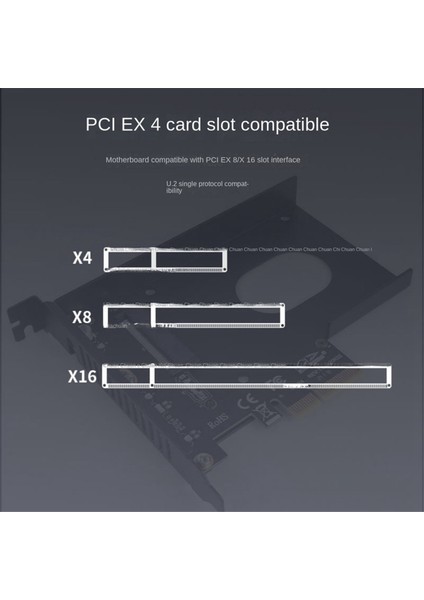 U2X4 Pcie 4.0 X4 U.2 Adaptör Kartı SFF-8639 U.2 Bilgisayar Donanım Aksesuarları PM983 (Yurt Dışından)