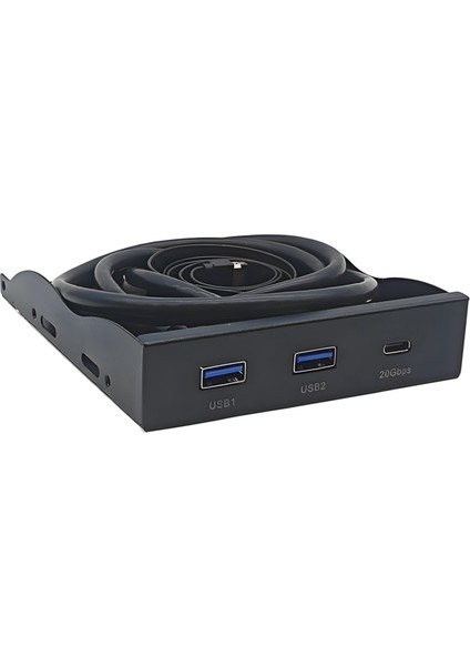 Usb3.2 Gen2 Type-C 3,5 Inç Disket Ön Panel 2 Port Usb3.2 + 1 Port Usb3.2 Type-C 20 Gbps 3,5 Inç Disket Sürücü Yuvası Için (Yurt Dışından)