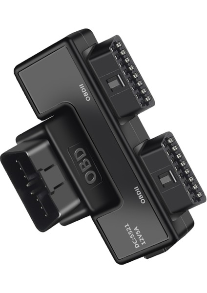 Obd2 Bir Ikiye Bölünmüş Adaptör Kablosu 16 Pin 16 Çekirdek Obd Genişleme Kablosu Konnektör Adaptör Kablosu Evrensel DC5521 ile (Yurt Dışından)