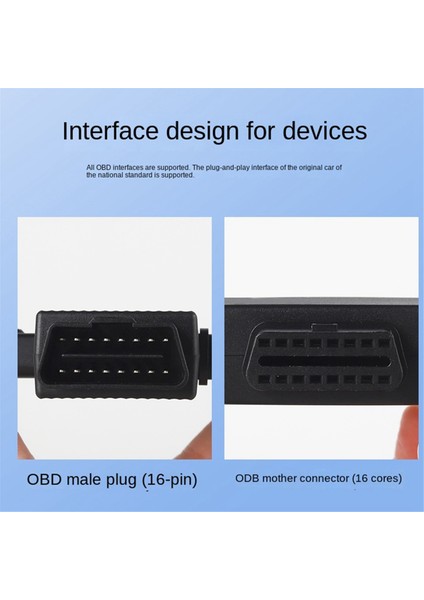 Obd2 Bir Ikiye Bölünmüş Adaptör Kablosu 16 Pin 16 Çekirdek Obd Genişleme Kablosu Konnektör Adaptör Kablosu Evrensel DC5521 ile (Yurt Dışından)