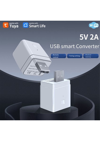 Tuya Akıllı Wifi USB Adaptörü 5V 2A Wifi USB Güç Adaptörü Akıllı Ev Otomasyonu Için Yandex Alexa Hey Google (Yurt Dışından)
