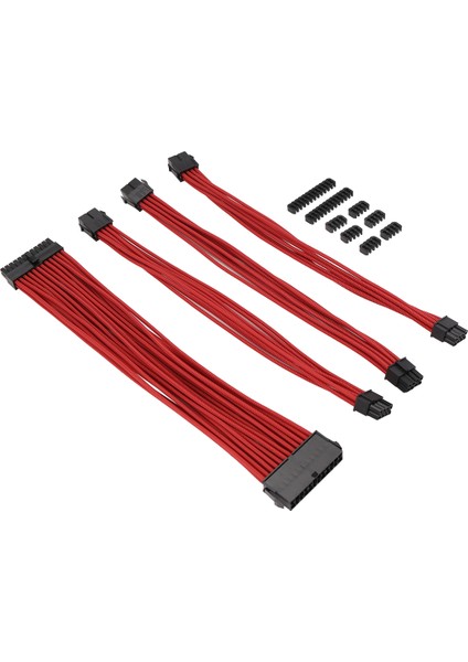 9 Inç Örgülü Uzatma Kablosu Seti Pc Kasası Için Temel Uzatma Kablosu Comb Dahil Atx 24 Pin Pcıe 6+2pin Cpu 4+4pin A (Yurt Dışından) modelleri