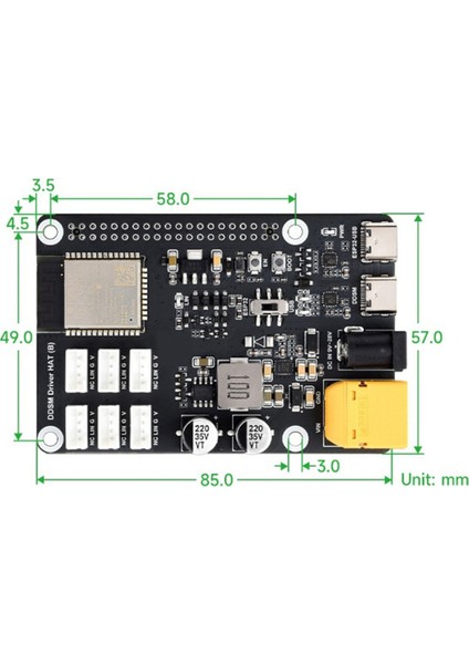 Motor Sürücü Kartı DDSM400 Motor Sürücü Hat Wifi Kablosuz Raspberry Pi Için ESP32-WROOM-32 Tabanlı (Yurt Dışından)