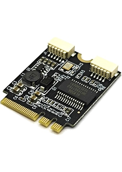Genişletme Adaptörü Kartı M2 Wıfı Anahtarı A/eto USB Adaptör Kartı Dizüstü Bilgisayar Anakartı Ngff Çift Portlu Usb2.0 Genişletme Kartı A (Yurt Dışından)