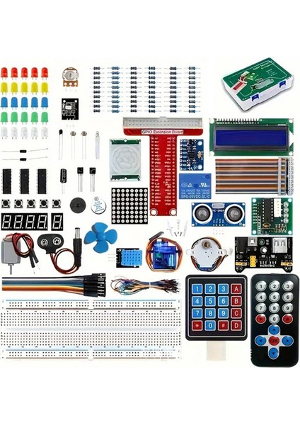 Raspberry Pi 4 Için Süper Başlangıç Seti Öğrenme Seti Raspberry Pi Uno R3 Rfıd ile Uyumlu (Yurt Dışından)